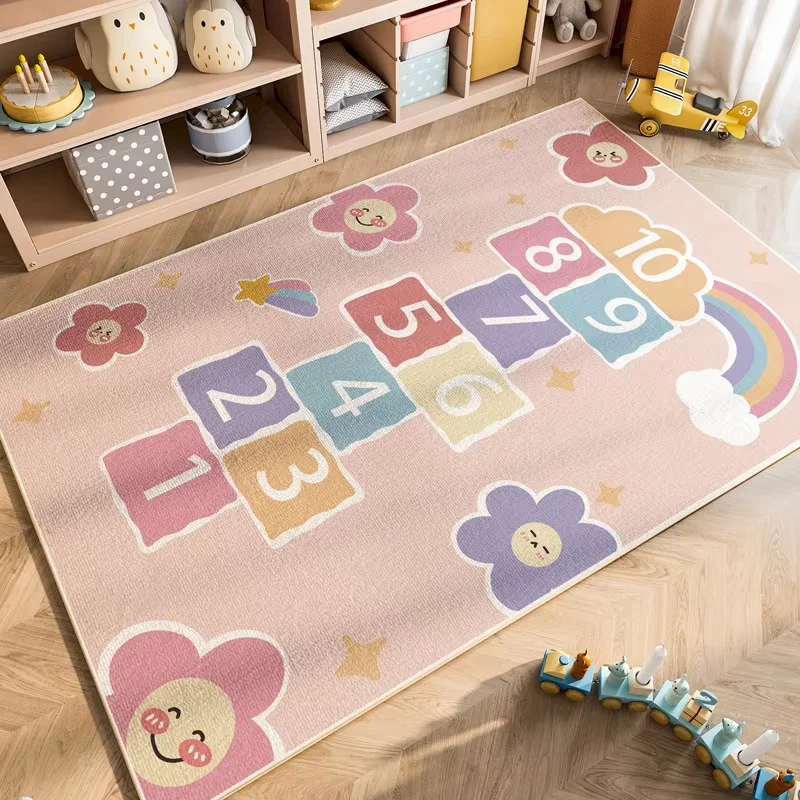 VIKAMA Neon Hexagonal Gaming Area Carpet Anti slip Washable Geometric Carpet Cool Gaming Carpet Home Decoration