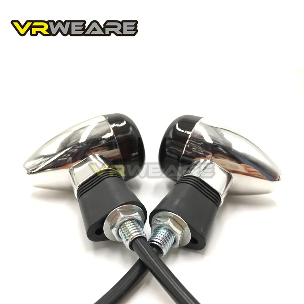 4pcs Motorcycle Turn Signals Lights For Kawasaki Vulcan VN800 900 1500 1600 1700 2000Custom Honda VTX1300 C R S RETRO Turn light