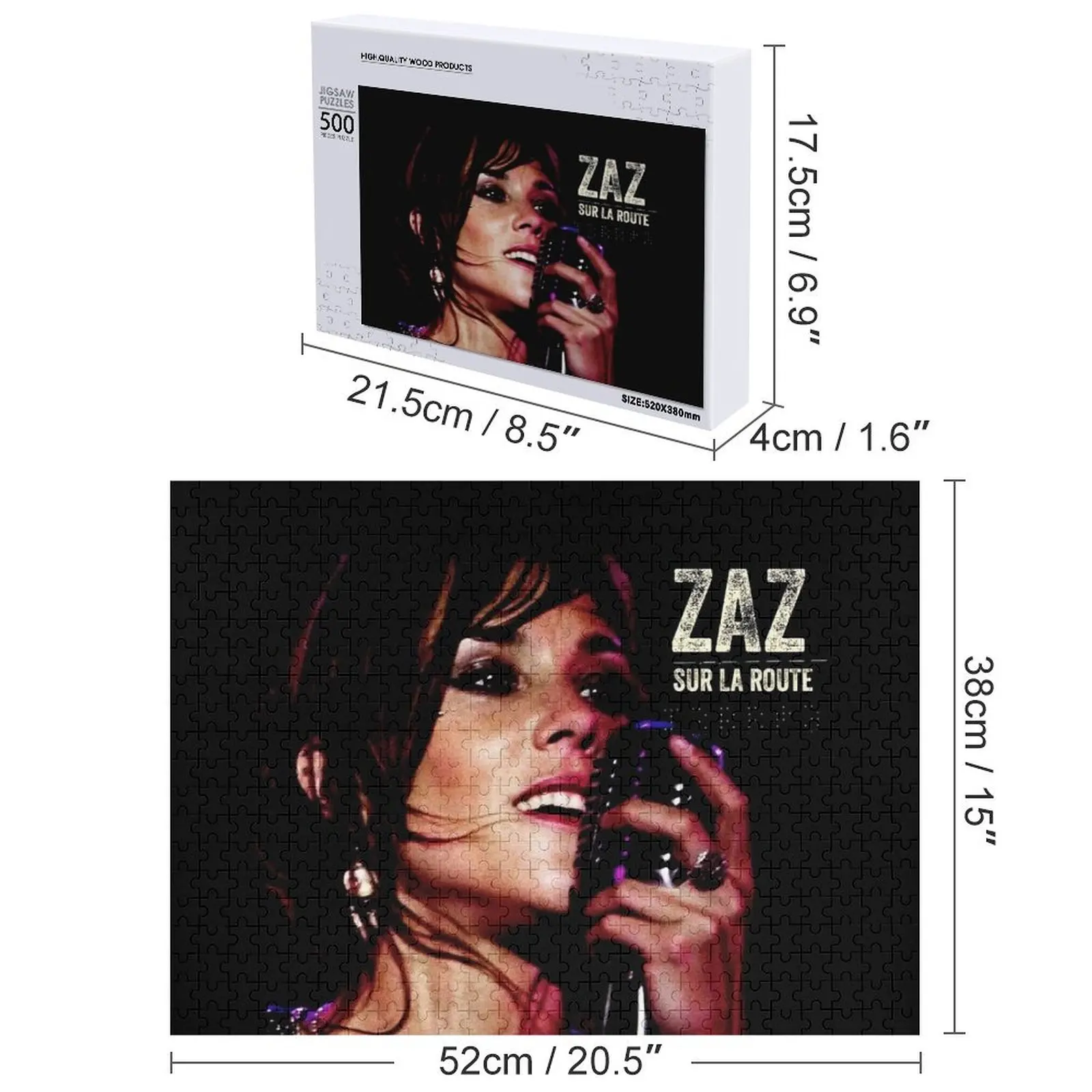 Zaz Sur La Route Jigsaw Puzzle Personalized Baby Object Custom Jigsaw Puzzle