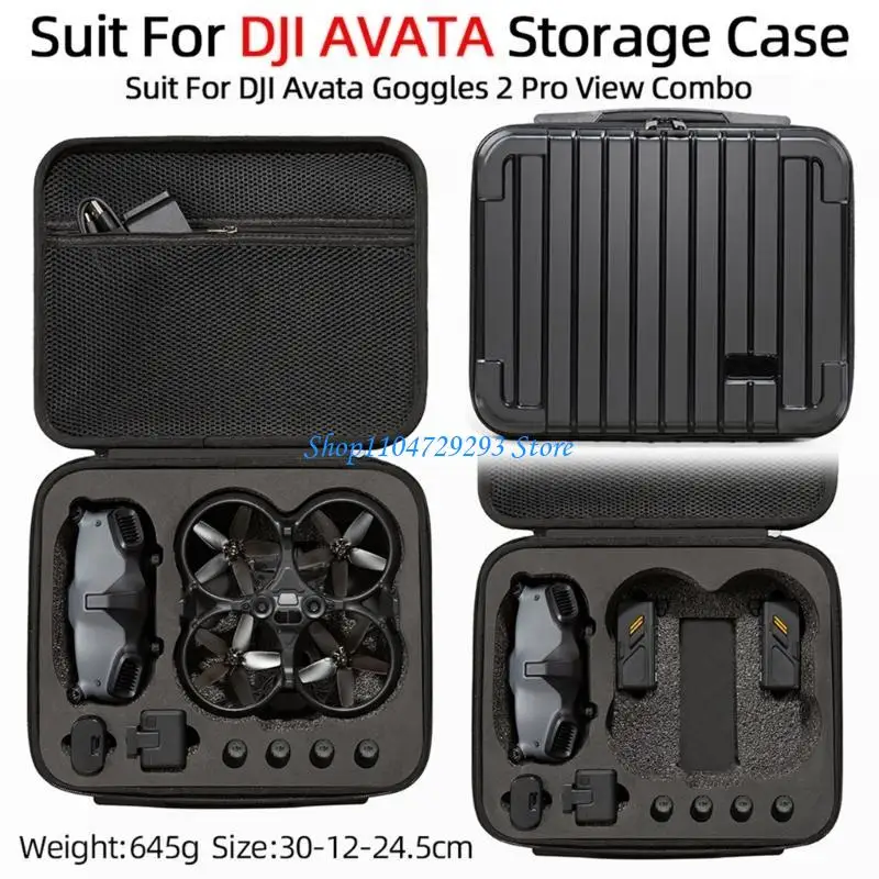 

Y2GD Large Capacity Storage Bag Carry for Case Waterproof Container for Avata Glasses