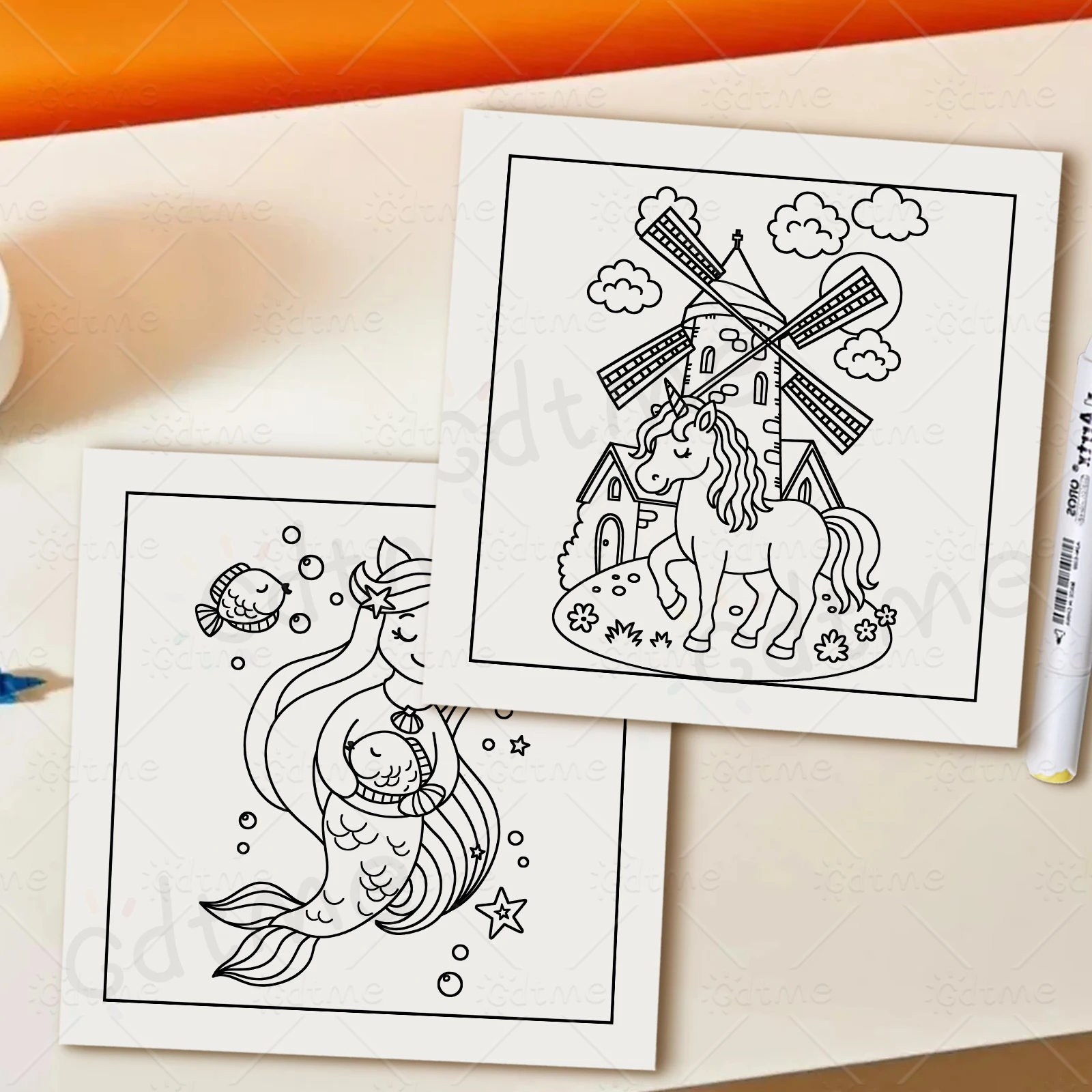 Magisches Freunde-Malbuch für Erwachsene: Stressabbau, DIY-Malerei, Zeichnen, Kunst-Aktivitätsbuch, Perfektes Geschenk zur Entspannung – Detail 8