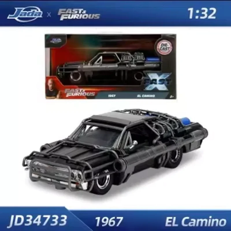 

Коллекционная модель автомобиля JADA Diecast Alloy 1/32: Lancer Evolution IX/EL Camino/1995 Skyline GTR – классический сувенир, статическая модель для демонстрации