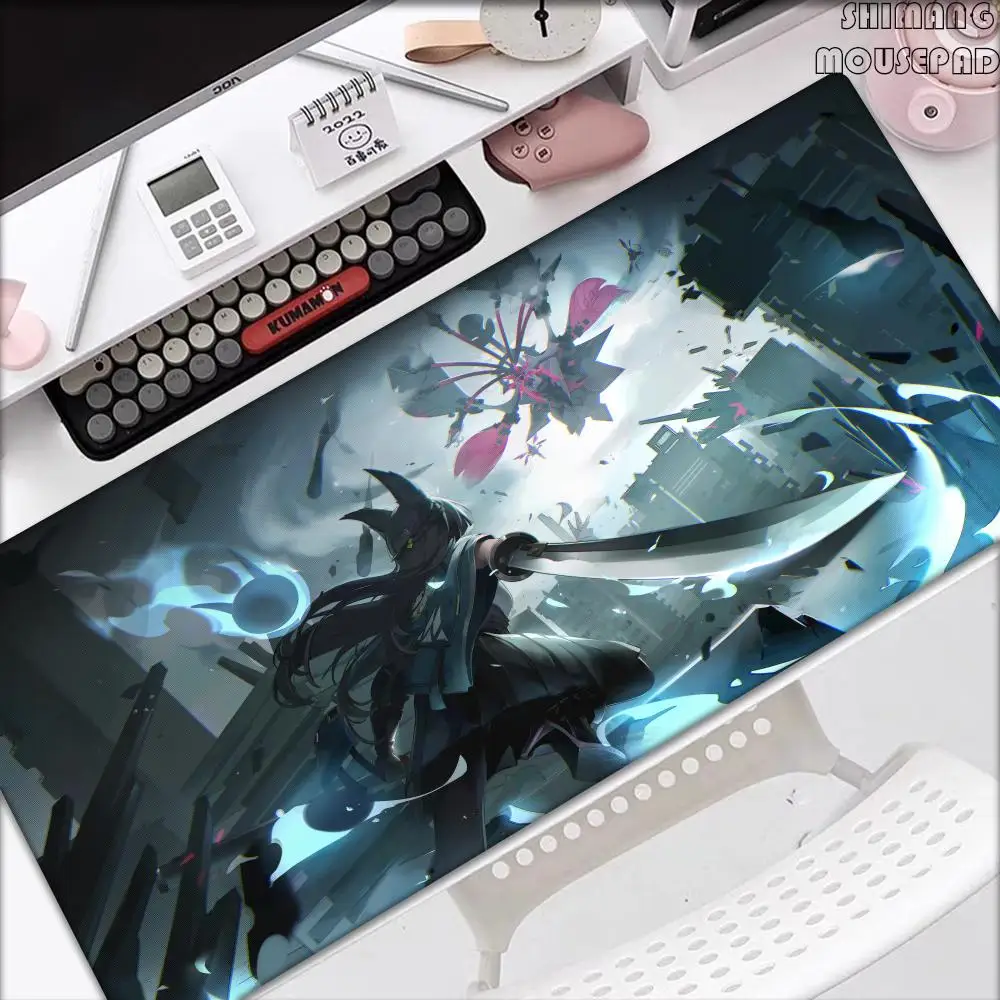 

Large Mousepad 900x400 Hoshimi Miyabi Zenless Zone Zero Mouse Pad Keyboard Extended Carpet Gaming Accessories Anime Desk Mat Rug