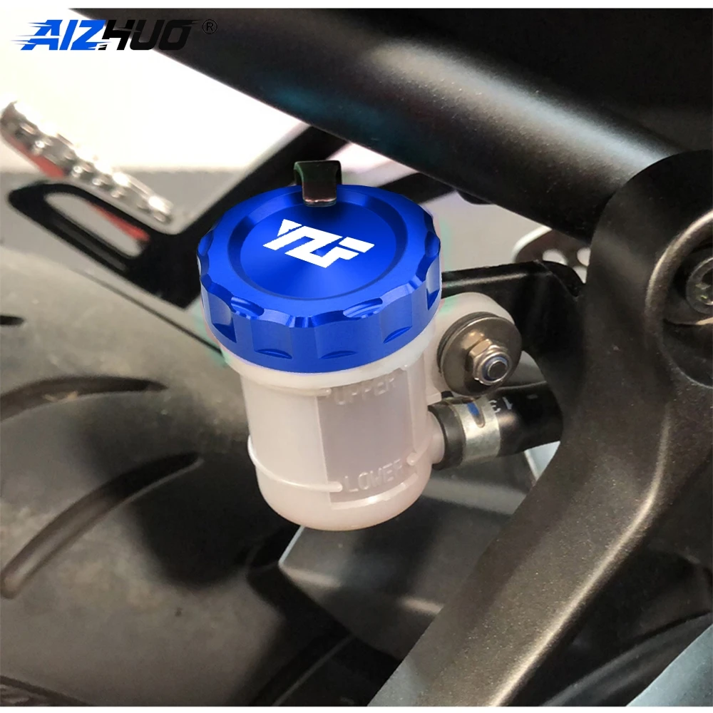 For Yamaha YZF R125 R7 R6 R1 R3 YZF-R125 YZF-R7 YZF-R3 Motorcycle Rear Brake Fluid Reservoir Cap Cylinder Cover CNC Accessories