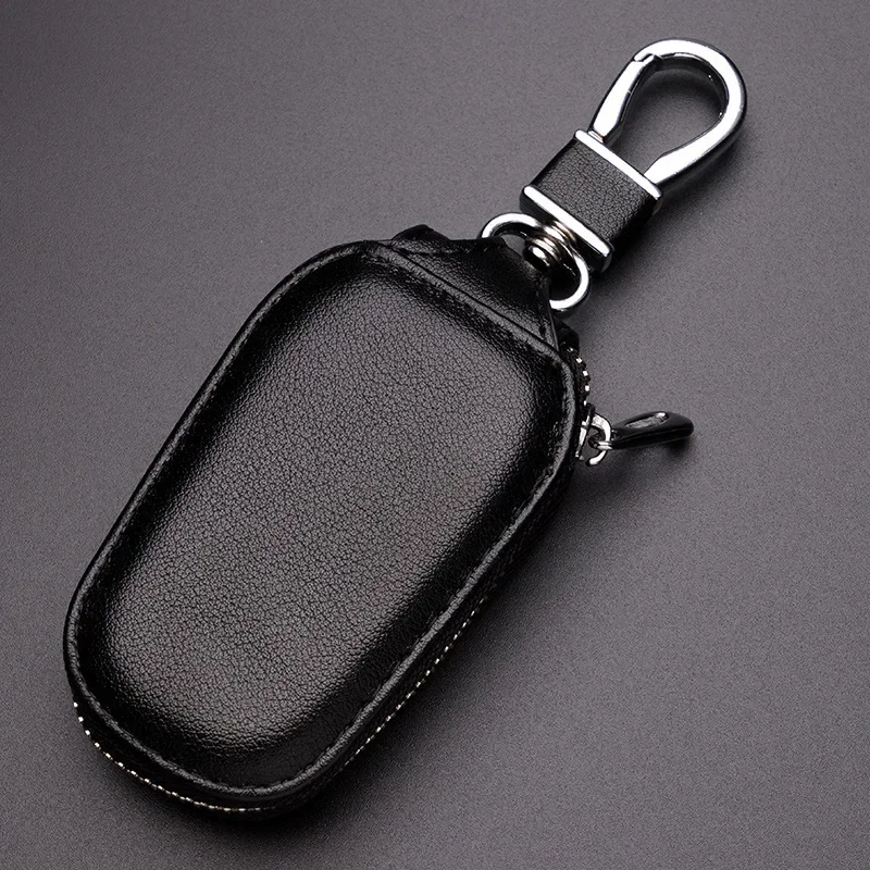 New Brand  Large Capacity Multi-function Car Key Holder Case Men's Key Bag PU Leather Universal Keychain Wallet PouchStorage