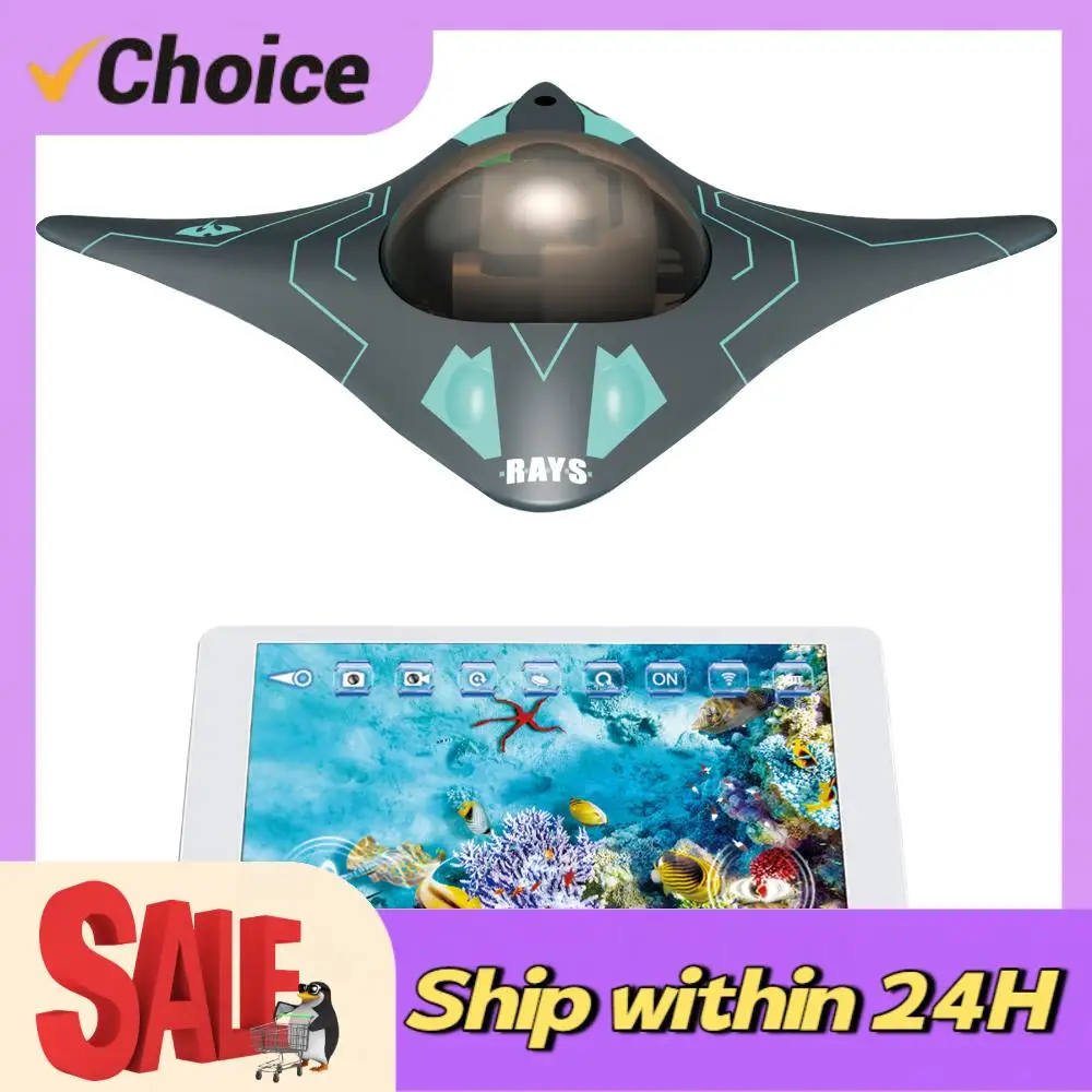 Remote Control Boat with Camera App Control Real-Time Photography Underwater Drone Toys for Adults & Kids Birthday Gift