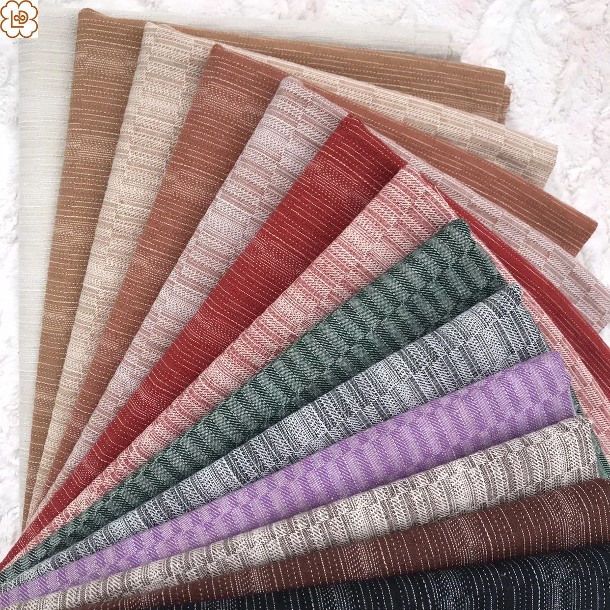 Japanese Yarn Dyed Cotton Fabric Material for Clothes Telas Patchwork Yarn-dyed Fabric for Sewing Pillow Mat Cloth 50*140cm