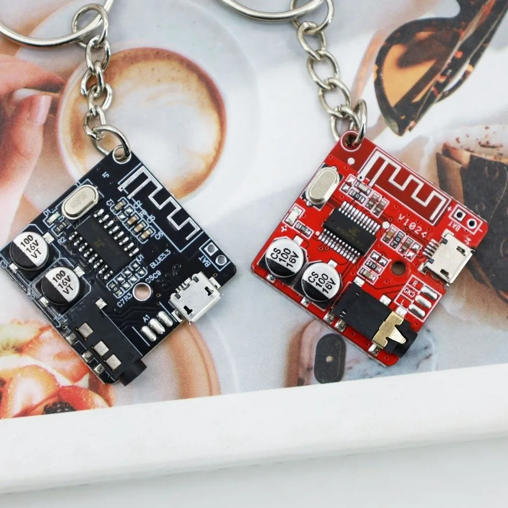 Real PCB Circuit Board Keychain Sturdy Mechanical Electronic Component Key Fob Personalized Cyberpunk Style