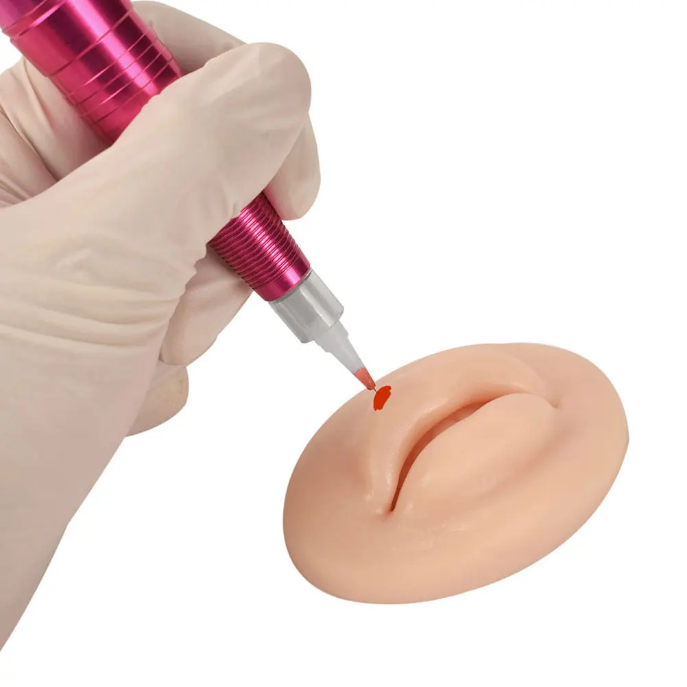 

Silicone Soft Elastic Practice Lip Realistic Tattoo Piercing Training Simulation Fake Skin Tool for Professional Practice