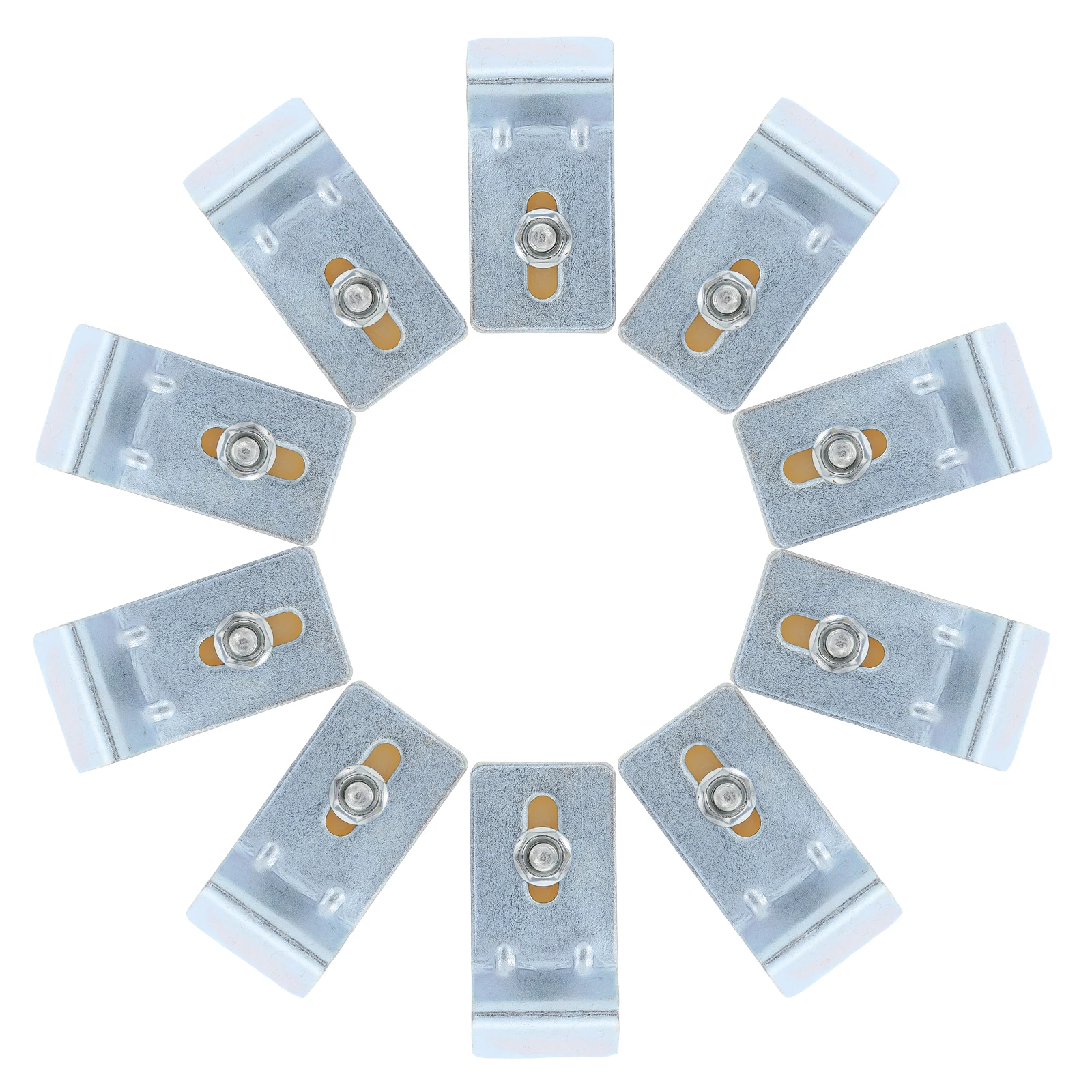 

10pcs Basin Fixing Clips Heavy Duty Under Mount Sink Support Kit No Drill Installation For Kitchen Bathroom Under Mount Brackets