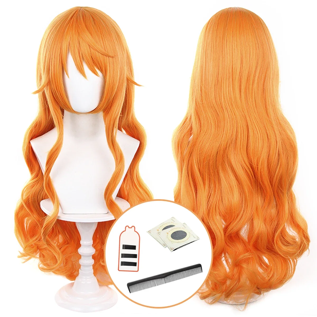 ONE Anime Egghead Island Nami Sanji Cosplay Wig Synthetic Fiber Rose Net Cos Convention Halloween Christmas