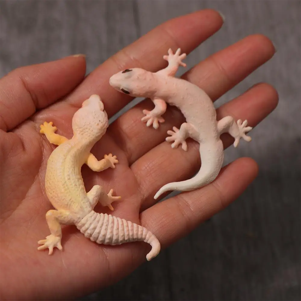 Gecko Prank Props Simulation Lizard Figures Animal Figurines Cognition Figure Animal Family Games Lizards Action Model Gifts