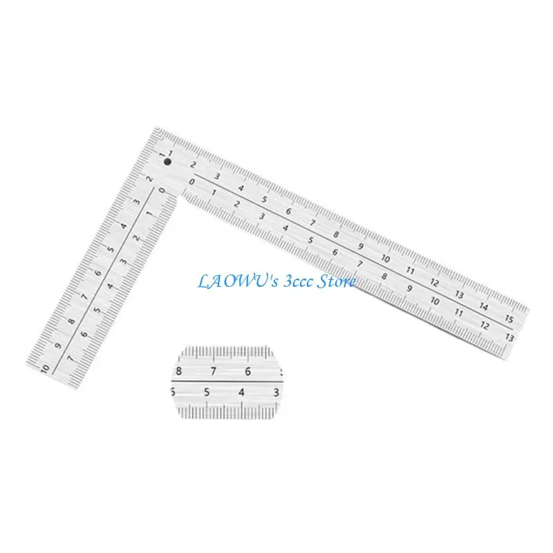 

Y8AD 90 Degree L Square Ruler Woodworking Measuring Tool for Architects