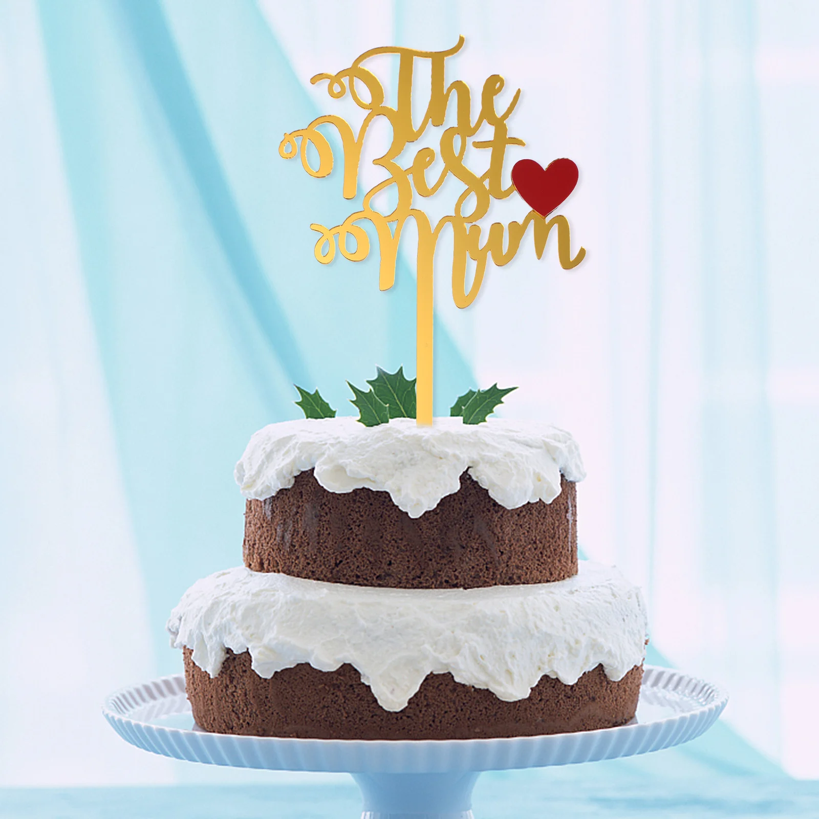 

10Pcs Cake Toppers Acrylic Material Chic Mother's Day Cake Topper Cupcake Decoration Family Party Cupcake Ornaments