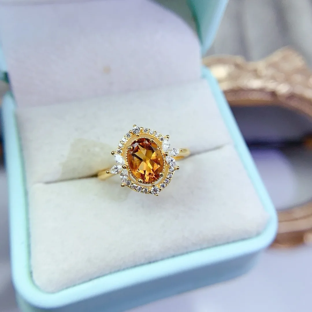 

Natural Crystal S925 Sterling Silver Creates Luxurious Designer Ring Women The Ultimate Fashion Jewelry Gift Special Occasions