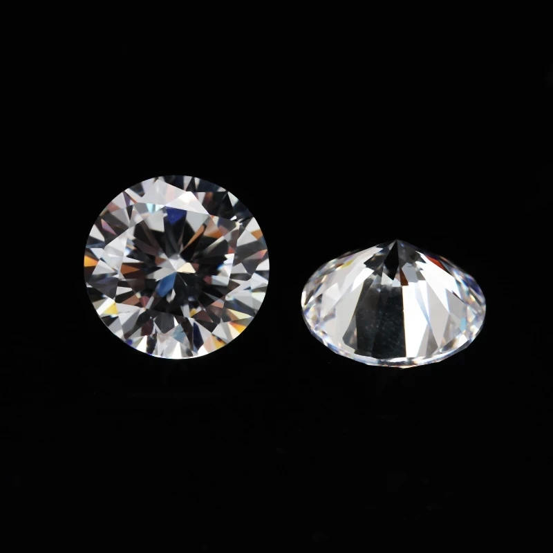 Size 3.5mm~12.0mm 1pc/5pcs Round Cut EF VVS1 D Color Lab Grown Loose Moissanite Stone Test Positive (5mm-12mm With Certificate)