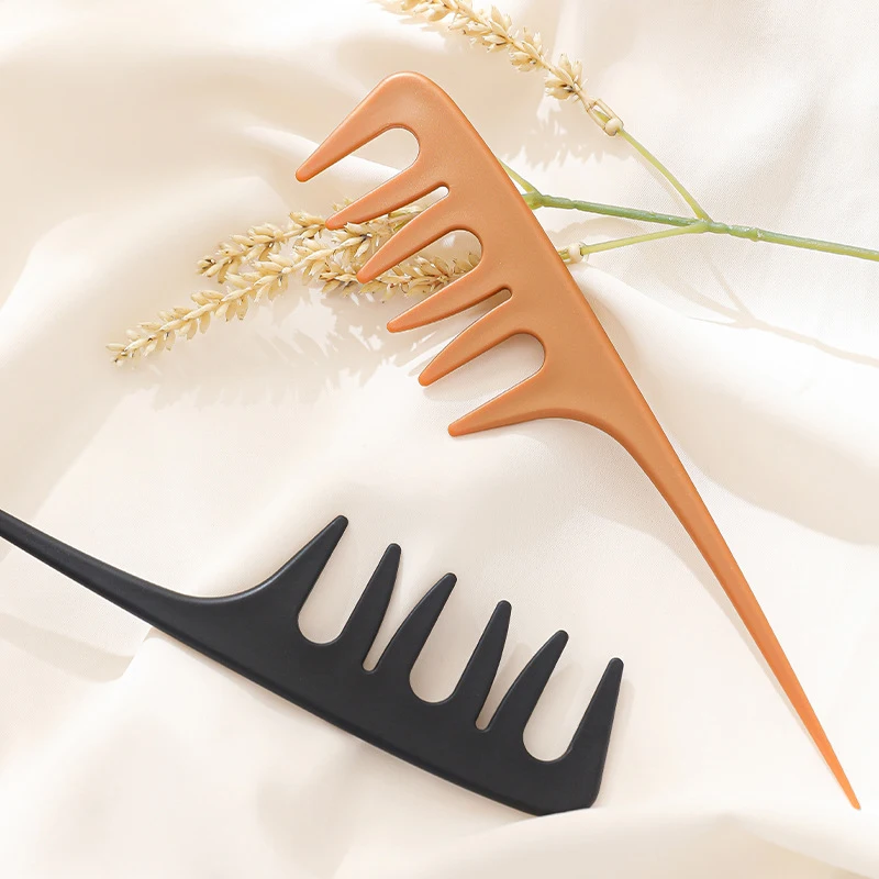 

Hair Salon Large Tooth Wide Comb Smoothing Comb Household Oil Head Men's Back Hollow Comb Styling Tools Barber Accessories