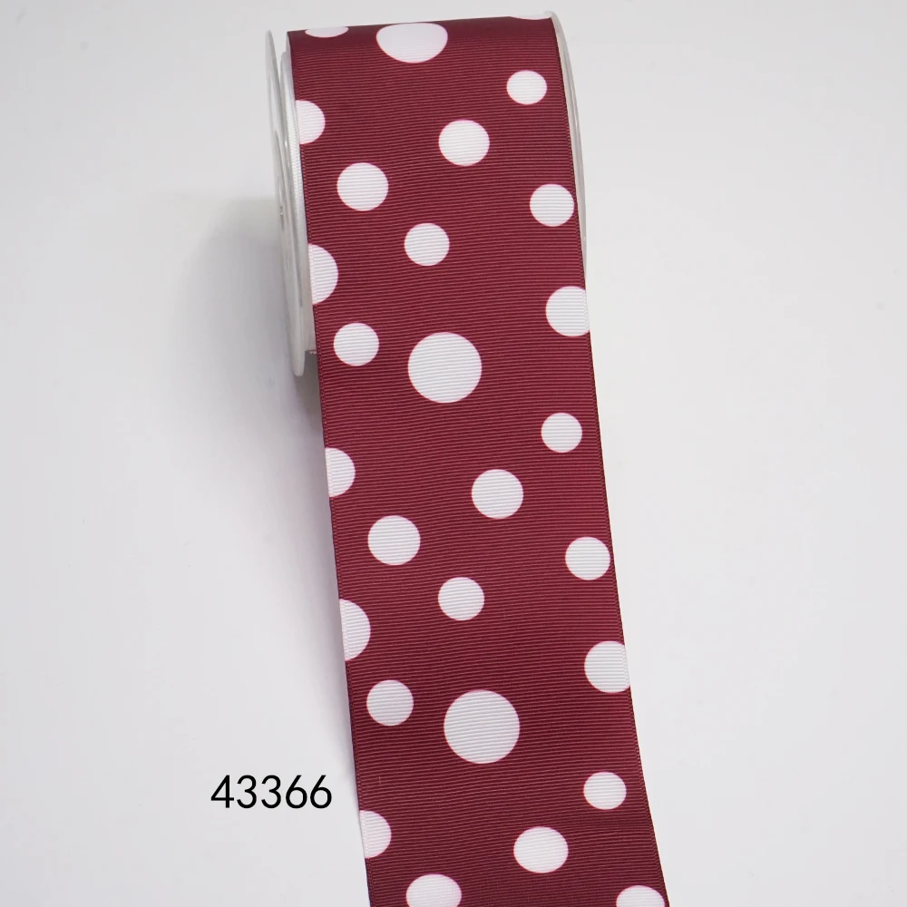 DIY Cartoon Dot And Stripe Printed Grosgrain Ribbon For Craft Supplies Sewing Accessories 5 Yards. 43366