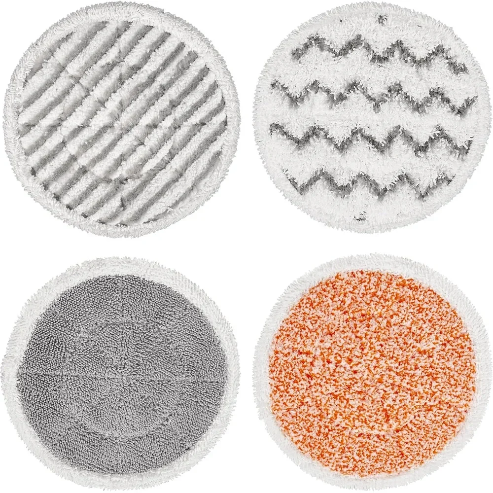 Shark S7000AMZ S7001 S7001TGT S7000 시리즈 스팀 및 스크럽 올인원 스팀 걸레 팩 4개와 호환되는 S7000 스팀 걸레 패드