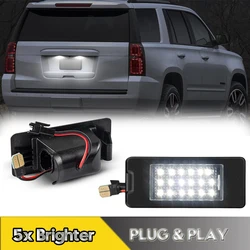 2 szt. Lampy LED z numerem oświetlenie tablicy rejestracyjnej dla Chevrolet Suburban Tahoe Malibu Equinox GMC Yukon XL Cadillac ATS Escalade ESV