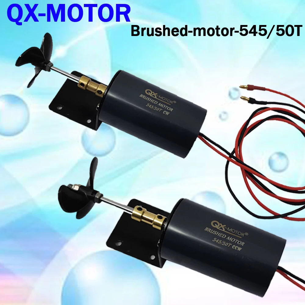 QX-motor 545/50T 12 V/16 V CW/CCW ใต้น้ําใบพัดแปรงมอเตอร์สําหรับ Unmanned/Nesting Trawler/รีโมทคอนโทรล/เรือเป็ด