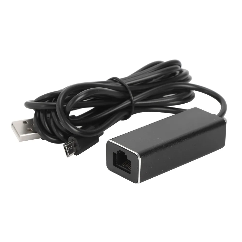 10/100Mbps Micro USB To RJ45 Ethernet Adapter Plug and Play Stable Transmission Network Converter for TV Sticks