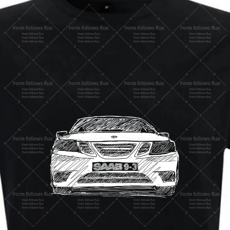 

2026 men T-Shirt Hoodie SAAB 9-3 Cars Hand Drawn Comic style Unisex S-6XL Plus Size Friendly