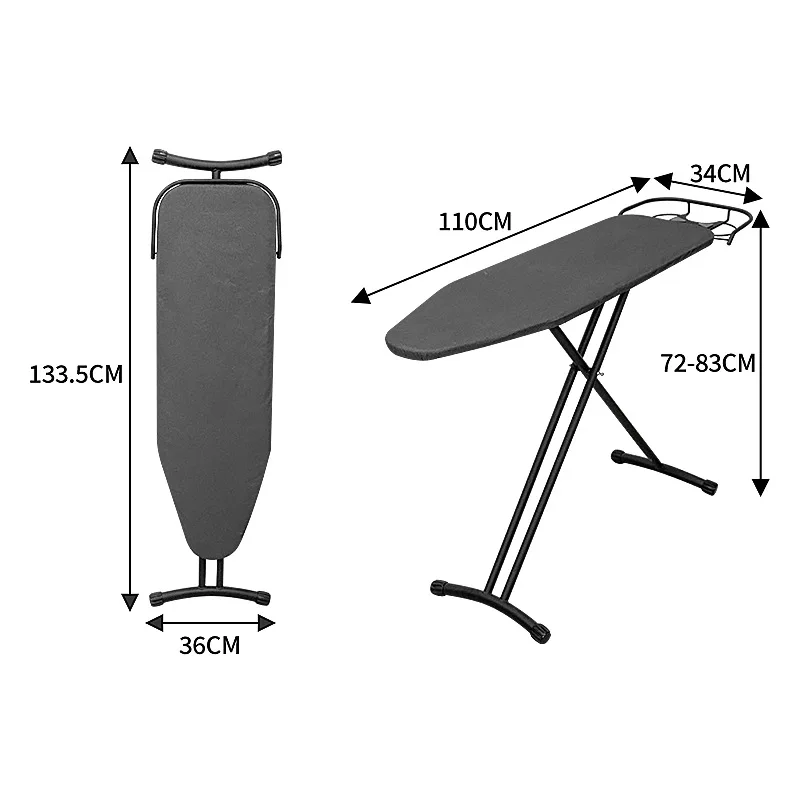 Folding hotel ironing board High temperature resistant vertical ironing board Hotel room thickened ironing board Cross-border