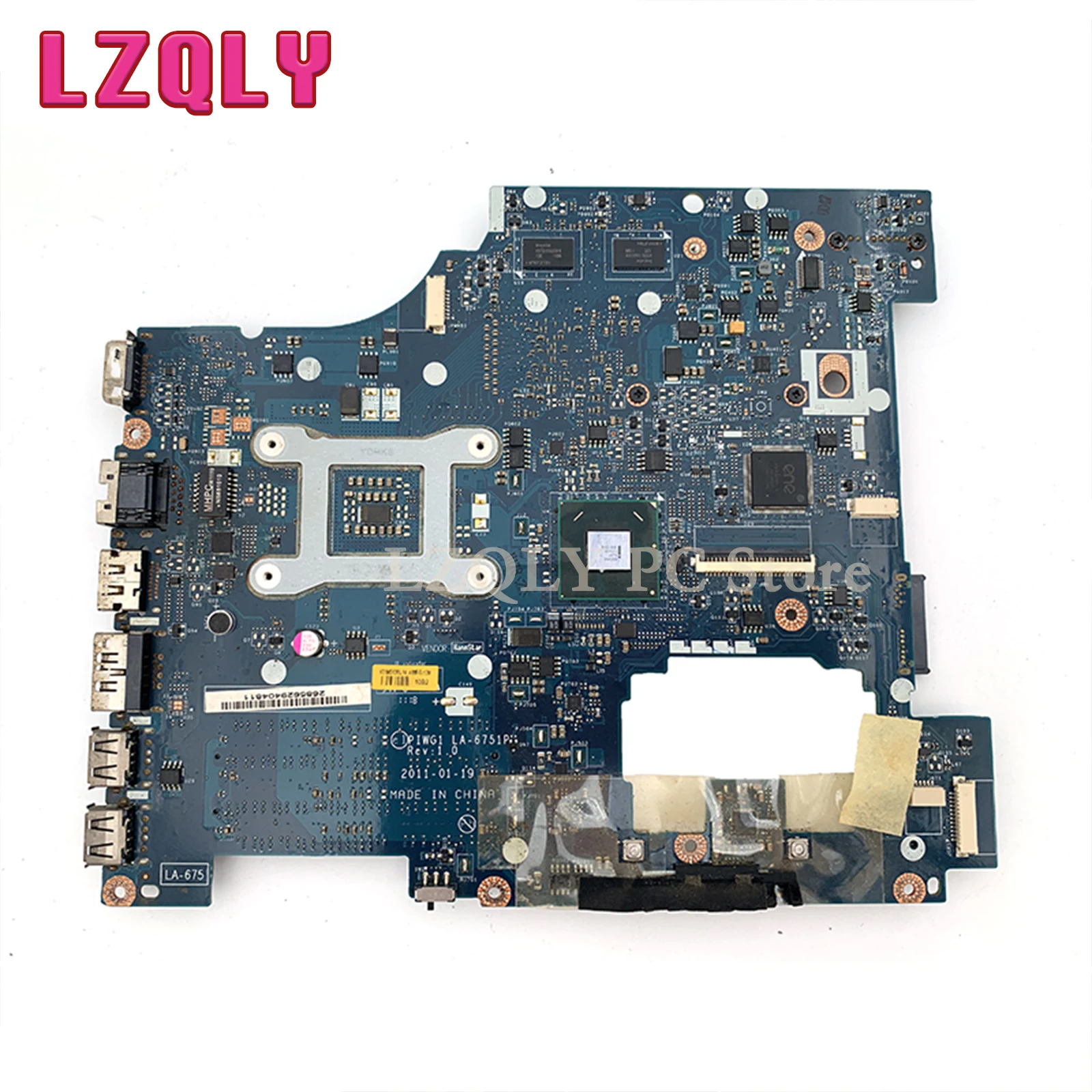 LZQLY For Lenovo Ideapad G470 PIWG1 LA-6751P 11S10250000 Laptop Motherboard 14 Inch HM65 DDR3 HD6370M GPU Main Board