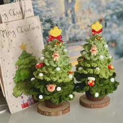 Christmas Trees Crochet DIY Material Set Kit Christmas Decoration Knitting Supplies Amigurumi Trees Pattern Hook Creative Gifts