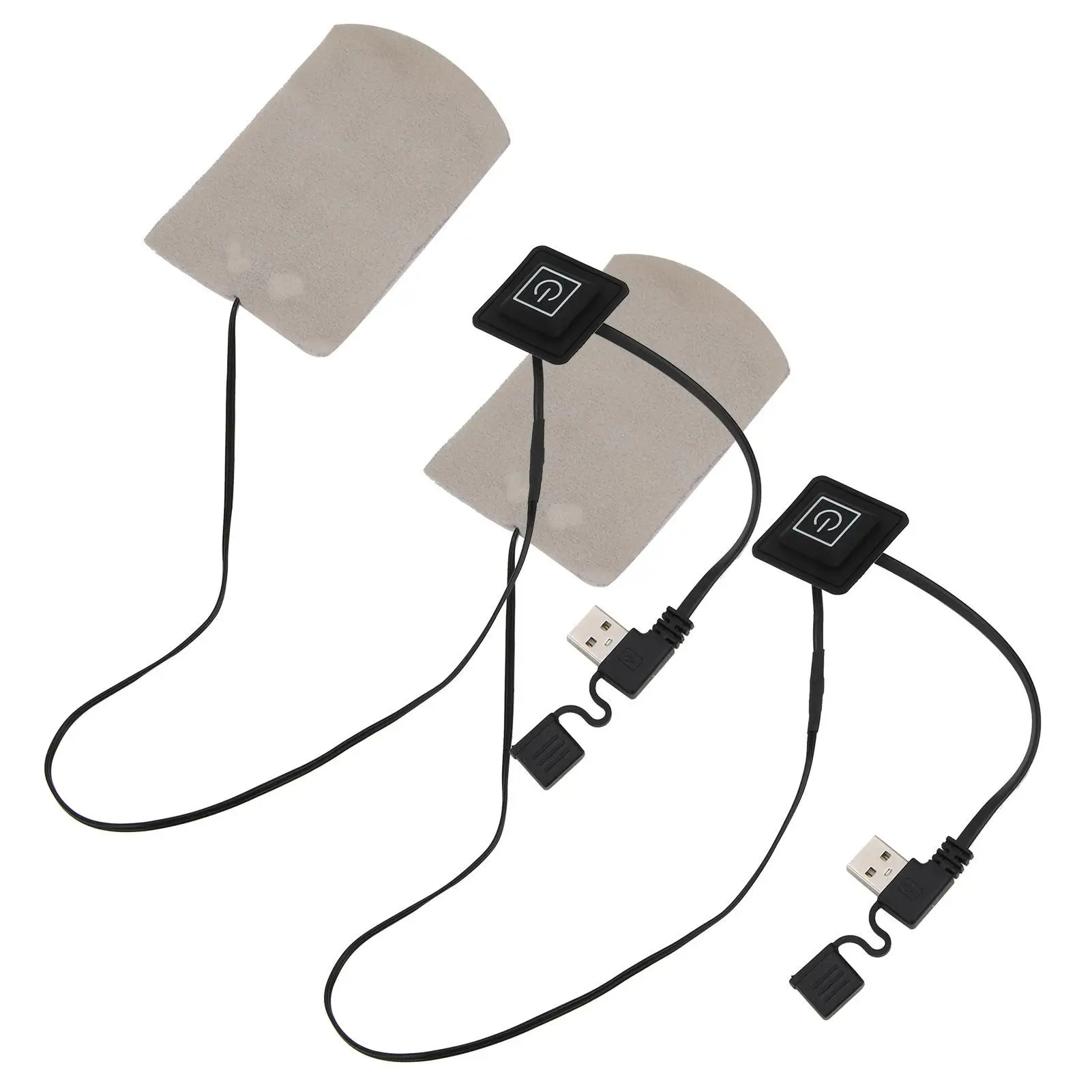 USB Electric Heating Pad Socks with Composite  Heating Film for Winter Warmth