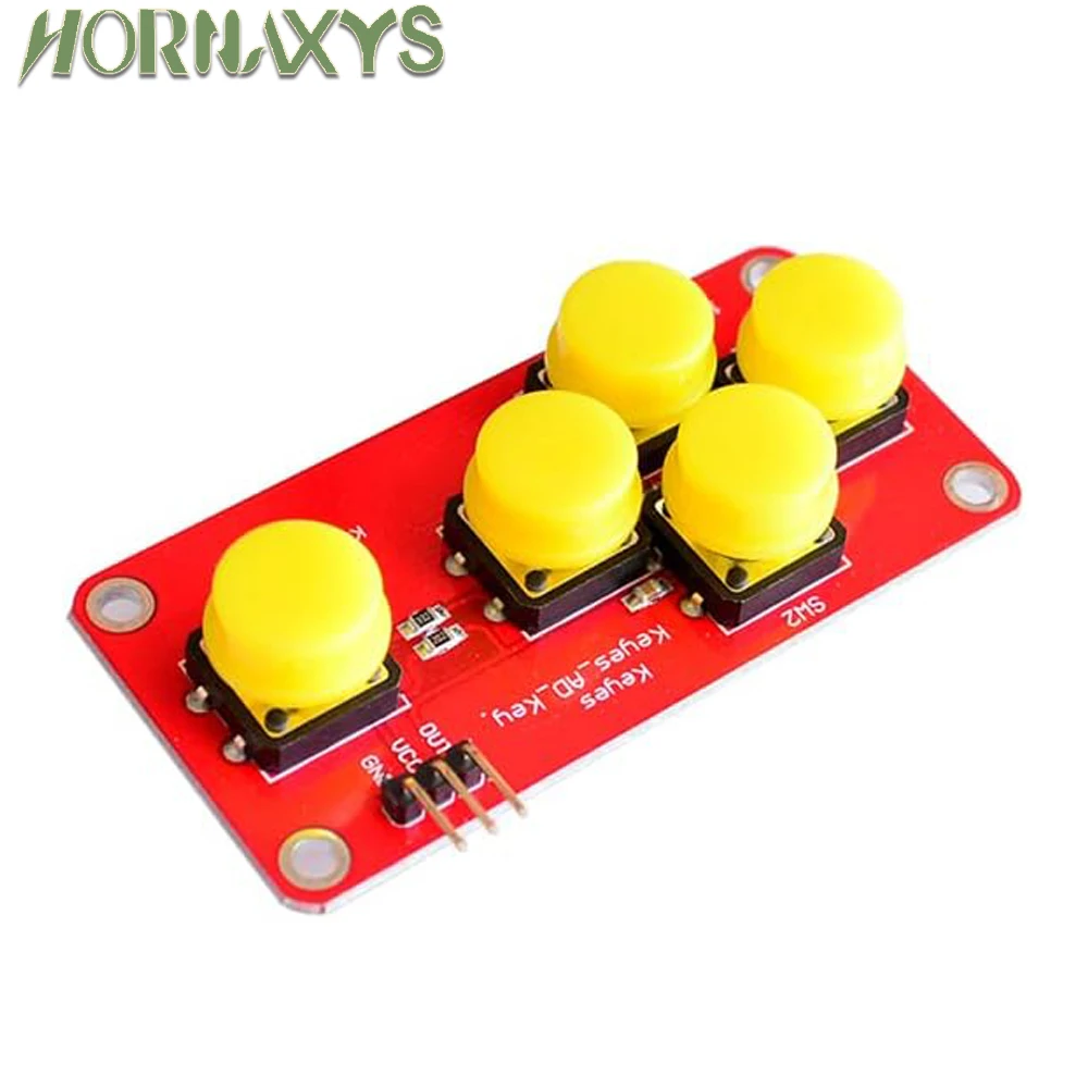 5/10pcs AD Keyboard Simulate Five Key Module Analog Button for arduino Sensor Expansion Board