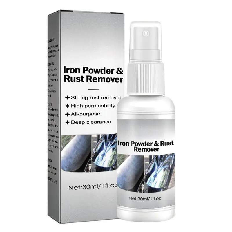 

Rust Remover Spray 1.01oz Metal Rust Cleaner Auto Rust Stain Remover Rust Dissolver Spray For Multi-Purpose Exhaust Pipe Metal