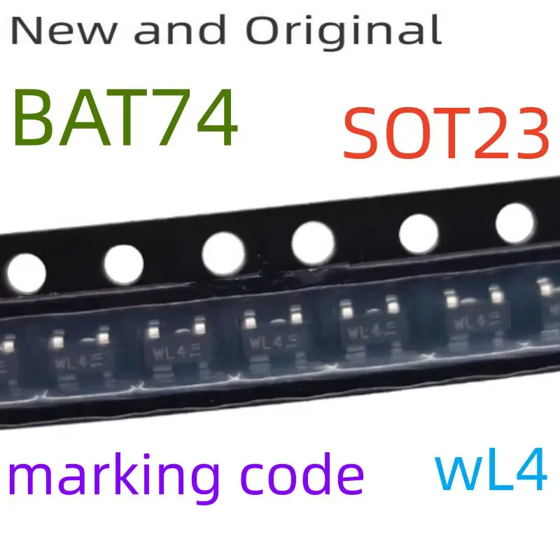 

Bat74 Sot143 30V 200Ma Schottky Barrier Double Diode Marking Code L41 or L4T or Wl4