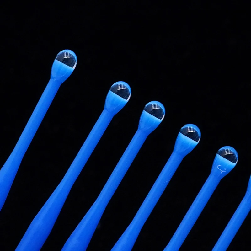 10pcs Dental adhesive head applicator, blue dental adhesive stick, dental product oral inlay bonding stick