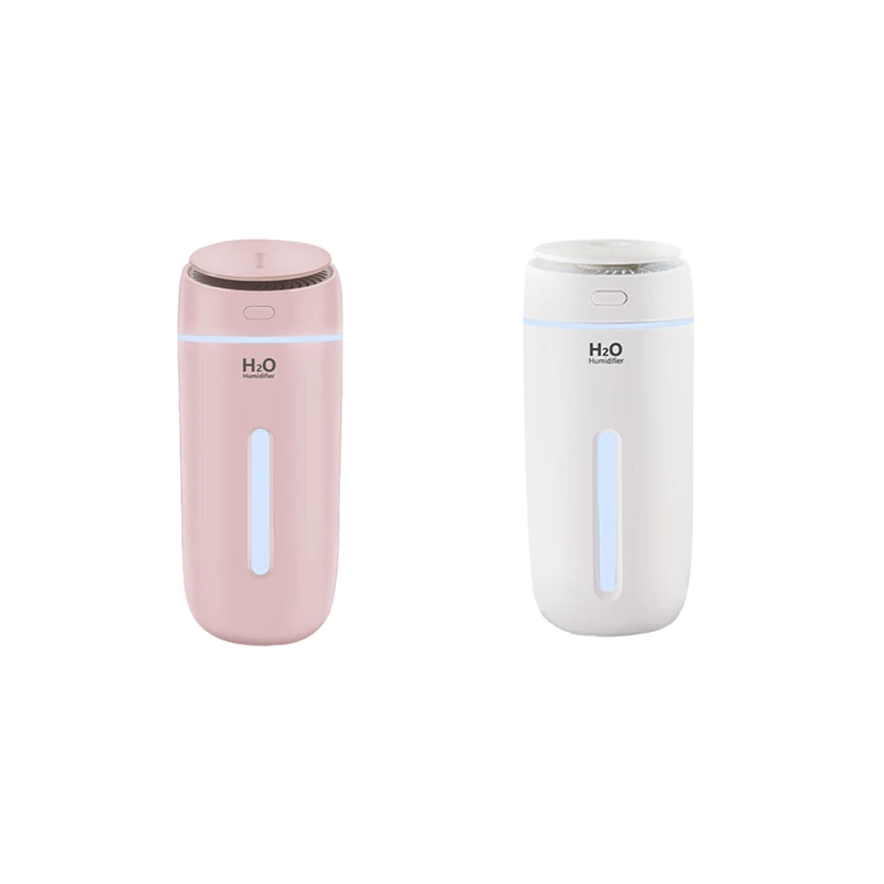 

Car Mini Humidifier Home 400Ml Small Cool Mist Air Humidifier With 7 Color LED Night Light, Whisper USB Humidifiers