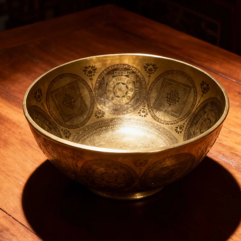 Nepal Singing Bowl Handmade Copper Large Tibetan Buddha Sound Bowls Sound Healing Relaxation Sing Bowl Meditation Therapy