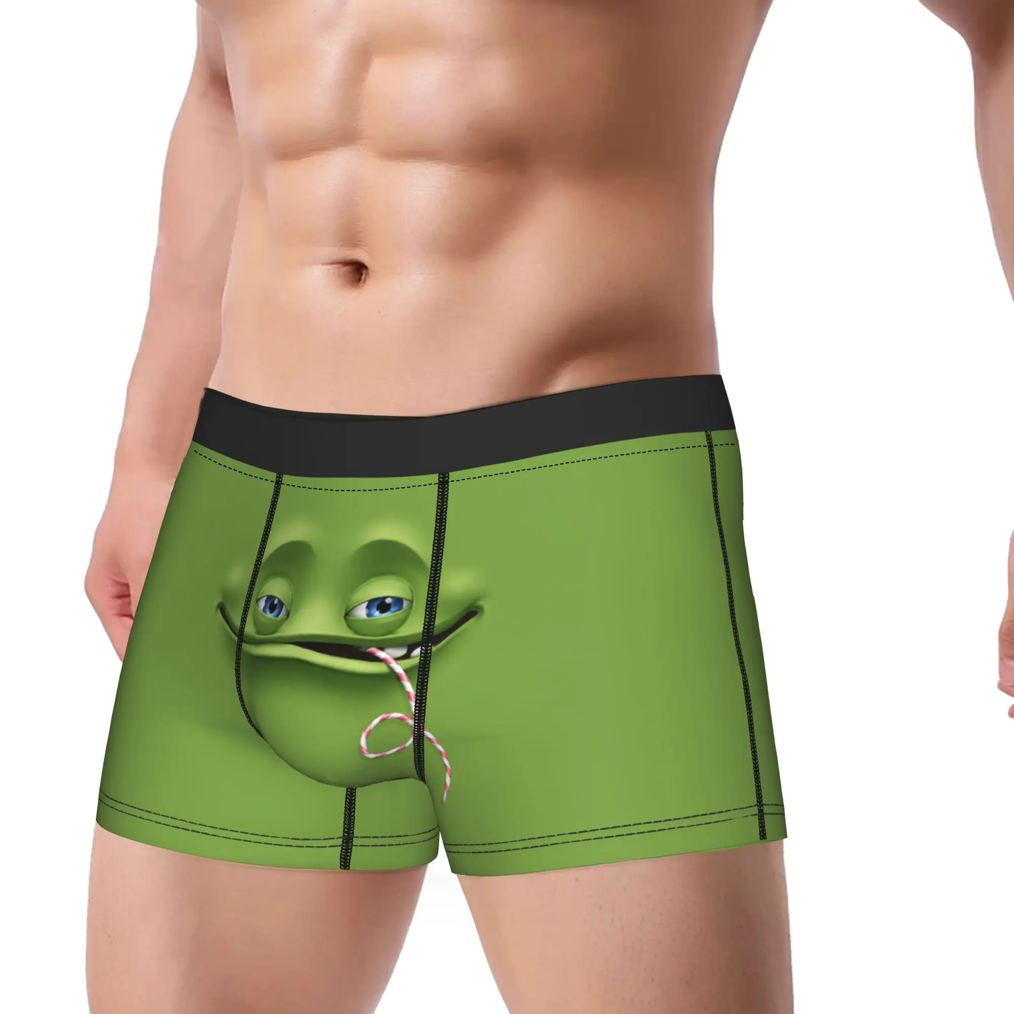 Funny Boxer Shorts Panties Briefs Man Funny Expression Face Silly Smile Drinking Straw Underwear  Underpants for Homme