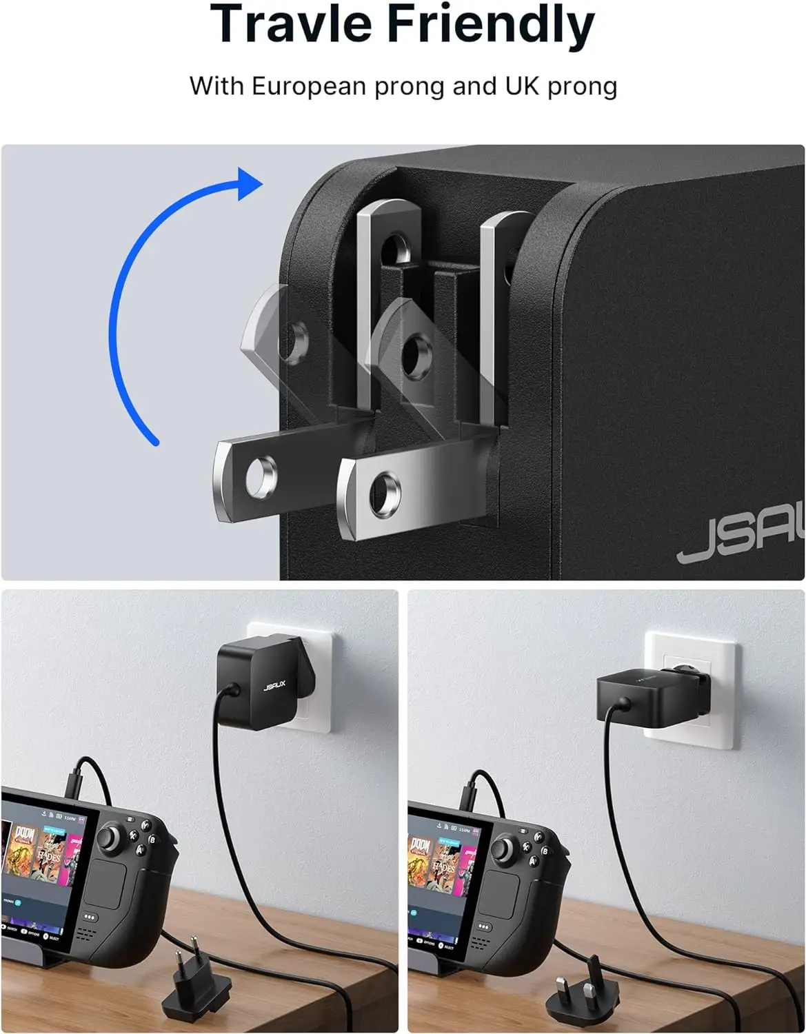 Imagem -03 - Steam Deck Dock com Hdmi 2.0 Docking Station 4k @ 60hz Gigabit Ethernet e Usb-c Carregador para Válvula em 45w