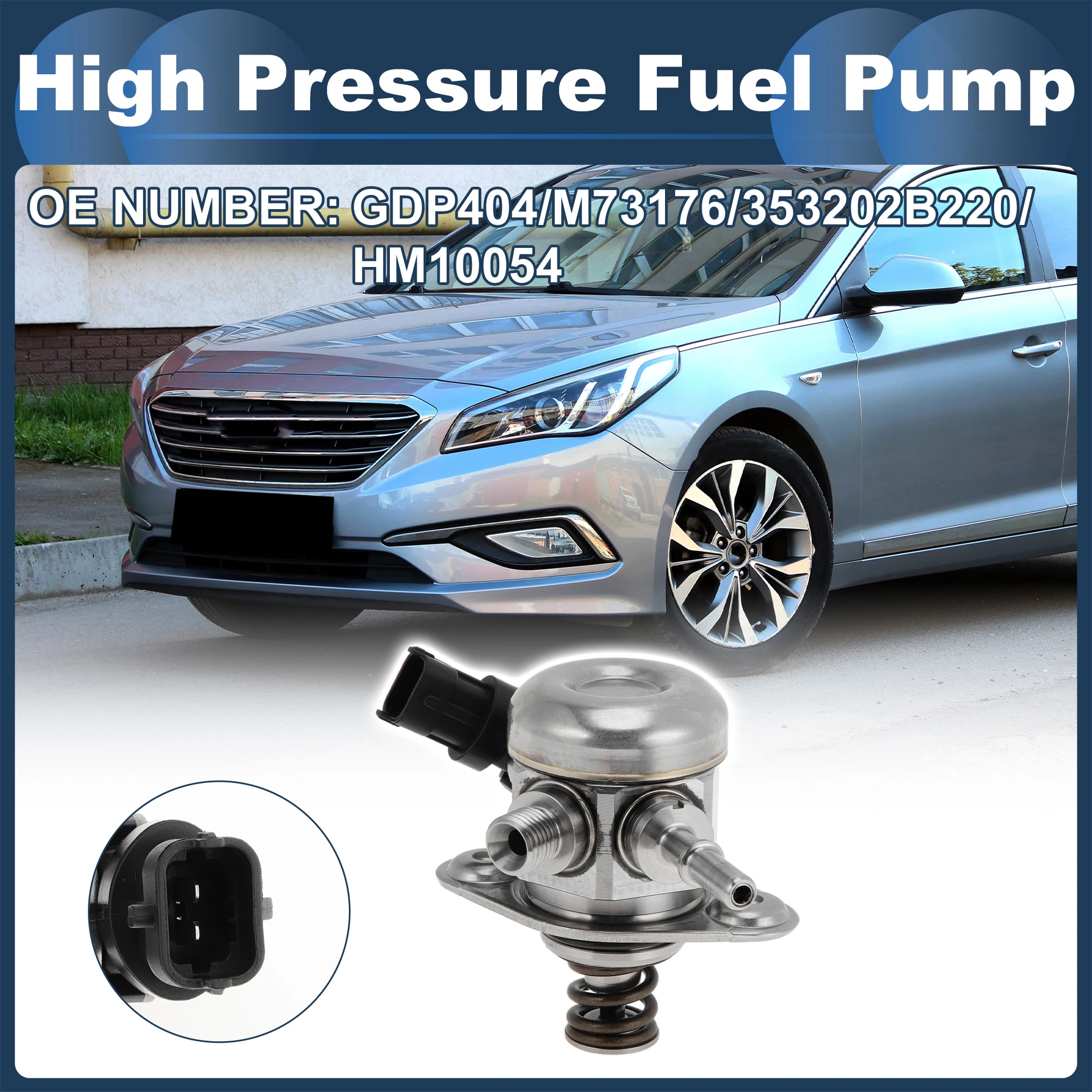 X Autohaux Hochdruck-Kraftstoffpumpe für Kia Forte 2017–2018 1,6 l GAMMA Coupe 2 Tür 5P Nr. 35320-2B220 Kraftstoffpumpenbaugruppe