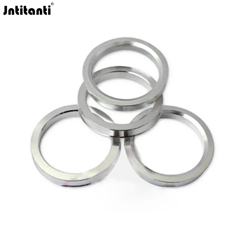 Jntitanti high Quality Gr.2 titanium Hub Centric Rings 4pcs Gr.2 titanium Wheel Spacer Center Rim Ring