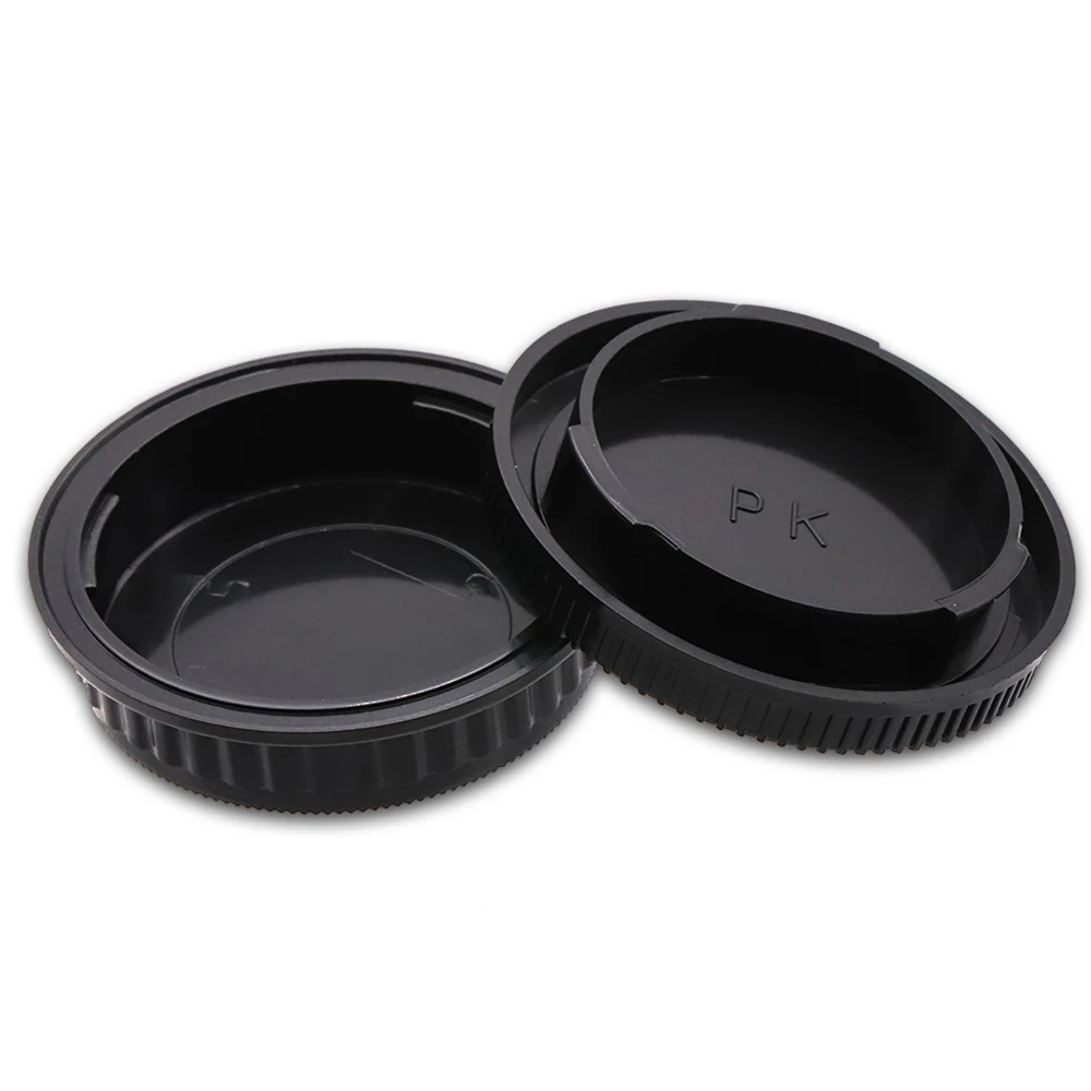 Portable Rear Lens And Body Cap Cover For Pentax K PK Mount camera Body Cover + Rear Lens Cap Cover Set