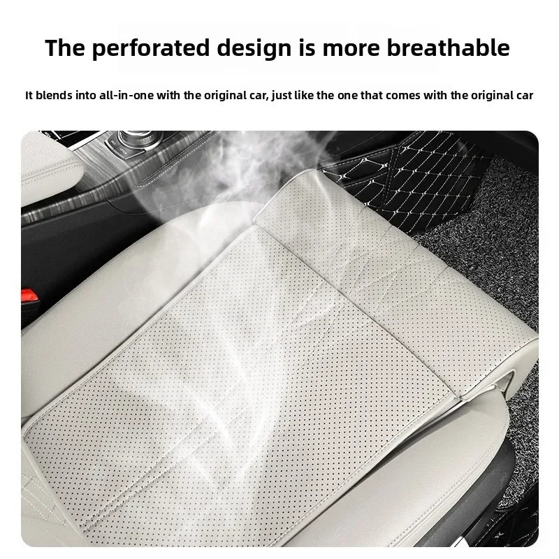 For Tesla Model 3/Y/S/X NAPPA Leather Seat Extension Leg Pad Leg Massage Cusione Relax the Leg Pillow Car Seat Accessories