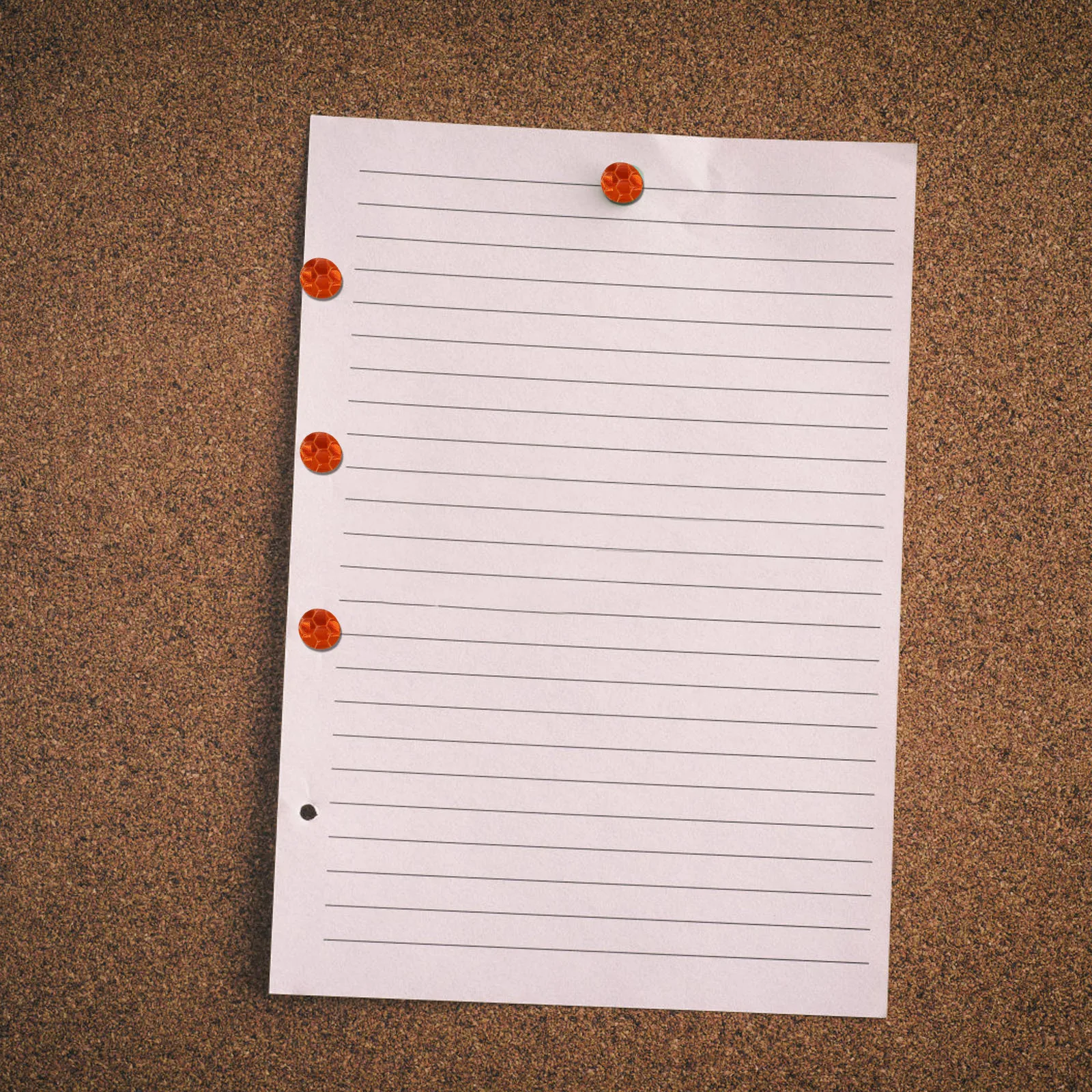 

100Pcs Reflective Thumb Tacks Orange Flat Head Trail Marking Pins for Camping Hiking Hunting Tree Stand Glow Safety Outdoor Use