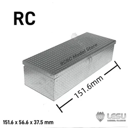 1/14 Scale Toy Toolbox Metal Tool Box Battery Container LESU RA-G006 For Tamiya 1/14 1/10 RC RAVE-UM406  Parts Accessories