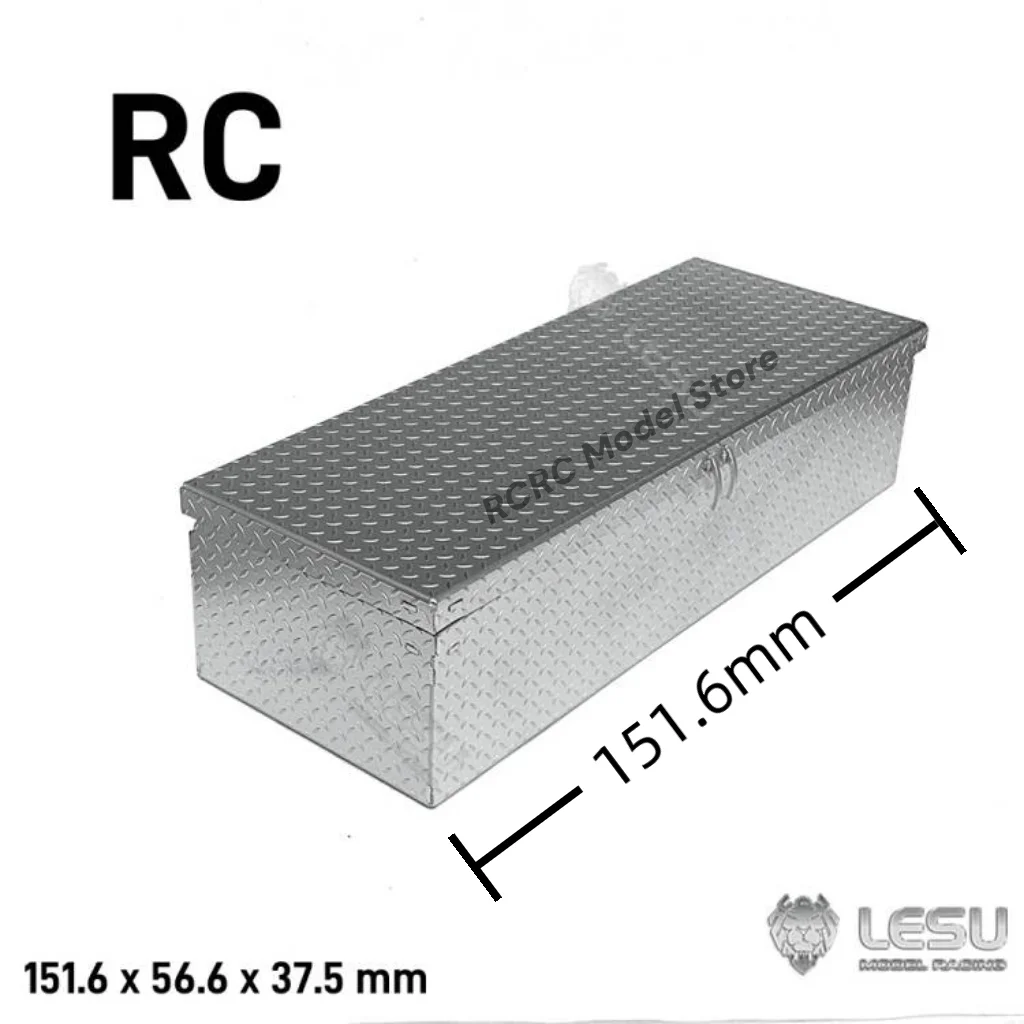 1/14 Scale Toy Toolbox Metal Tool Box Battery Container LESU RA-G006 For Tamiya 1/14 1/10 RC RAVE-UM406  Parts Accessories