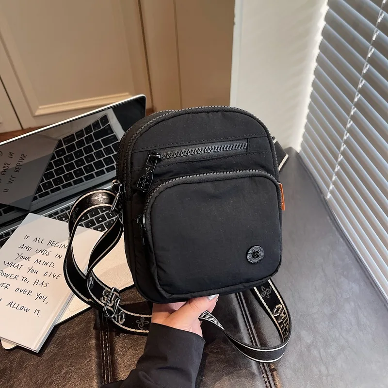 

Waterproof Crossbody Bags for Women Mini Casual and Simple Shoulder Bag Lightweight Nylon Small Square Purse Phone Wallet Bag