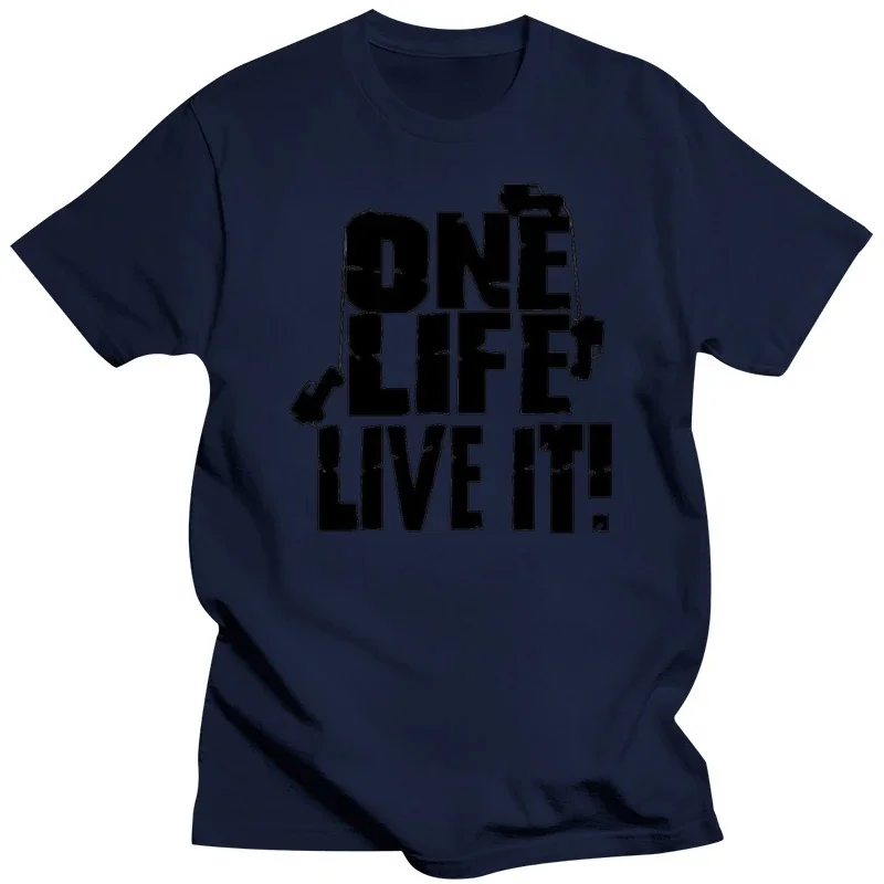 Mens T shirts fashion brand clothing tee shirt homme one life. Live it. Landrover. Premium make T-shirt round neck teenage