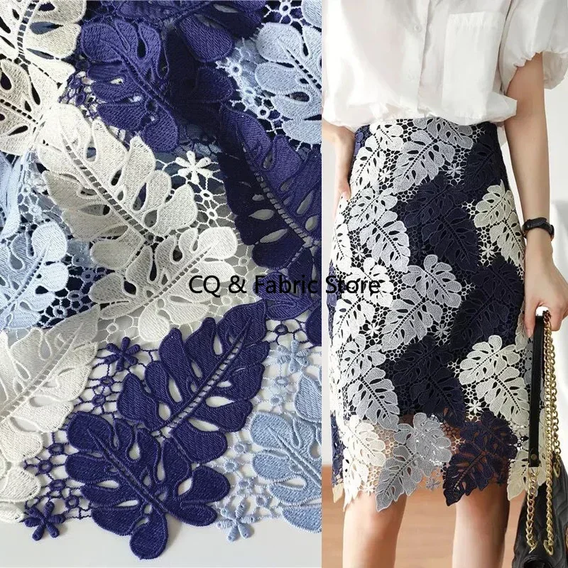 

Многоцветная тяжелая молочная шелковая водорастворимая кружевная ткань ручной работы, полая ткань с вышивкой для одежды, платья, аксессуары Cheongsam