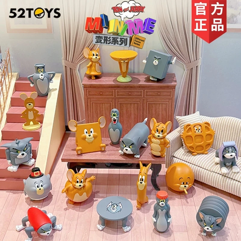 

In Stock 52toys Tom And Jerry Minime Transformation Series funny blind box